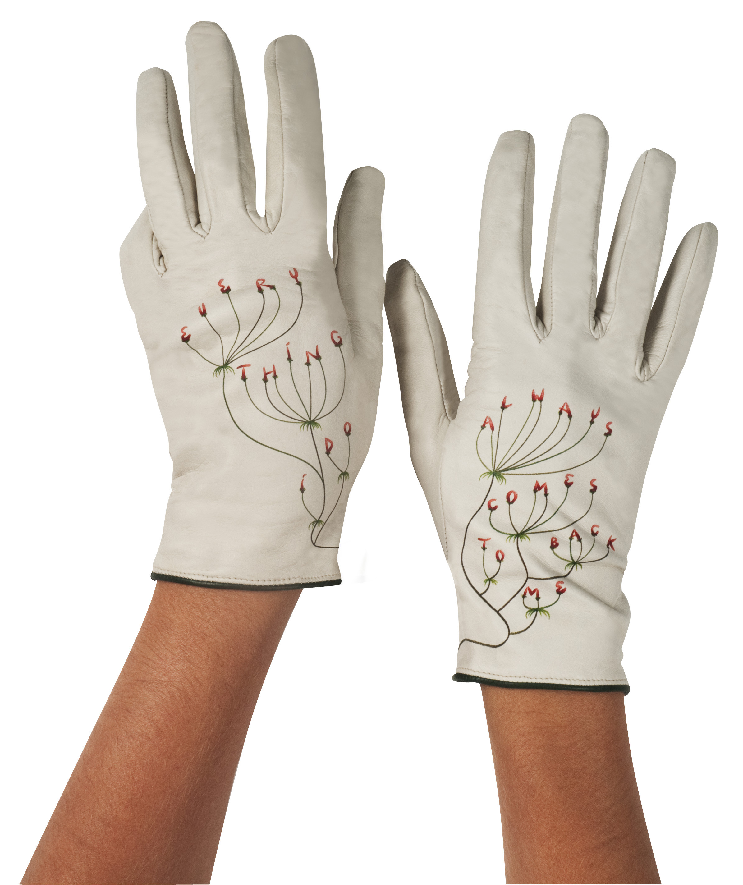 Typographic Gloves